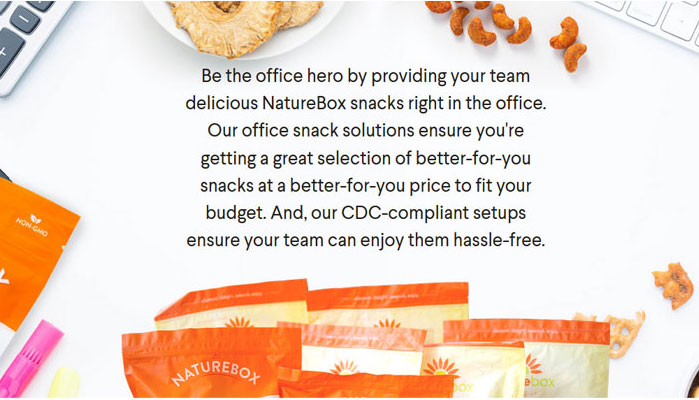 Wellness snacks healthy snack brand - NatureBox